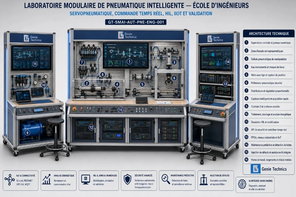 Modular intelligent pneumatics laboratory — engineering school | GENI…