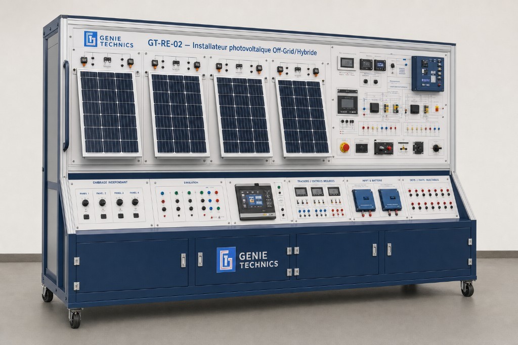 GT-RE-02 — Off-grid / hybrid PV installer training bench — GT-RE-02